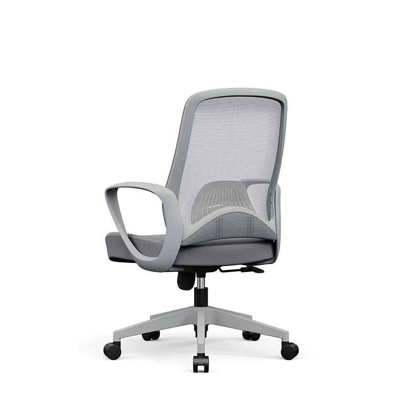 Modern Minimalist Mid-Back Desk Chair: Ergonomic Gaming Chair - Adjustable Headrest & Lumbar Support Swivel Chair For Home Office