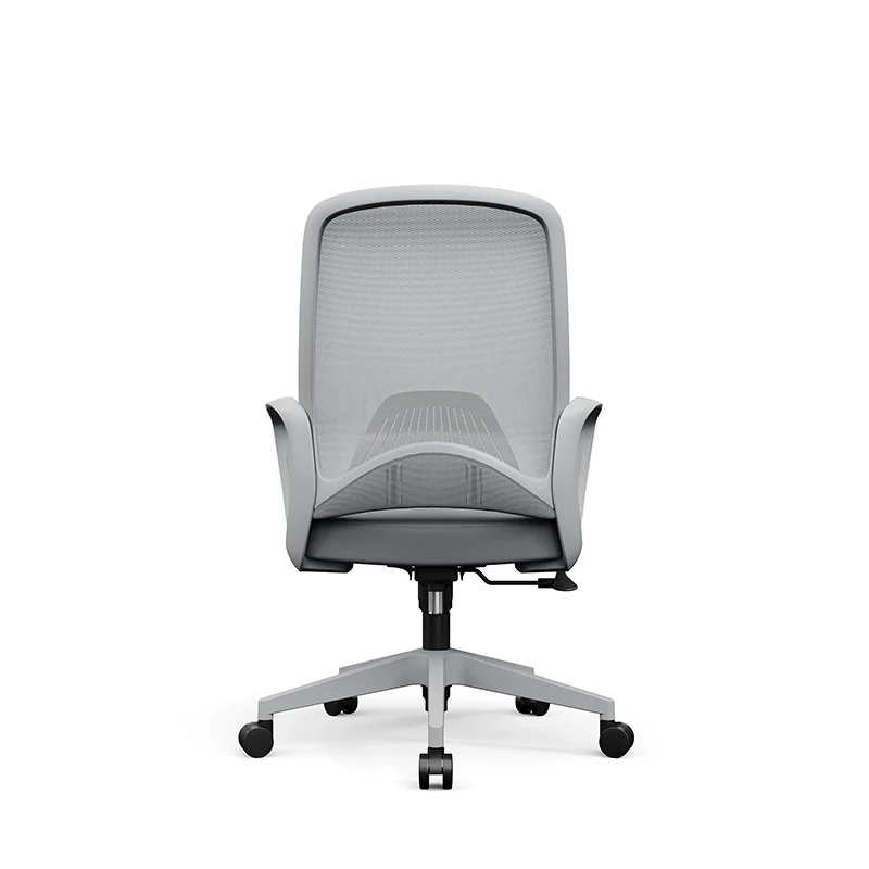 Modern Minimalist Mid-Back Desk Chair: Ergonomic Gaming Chair - Adjustable Headrest & Lumbar Support Swivel Chair For Home Office