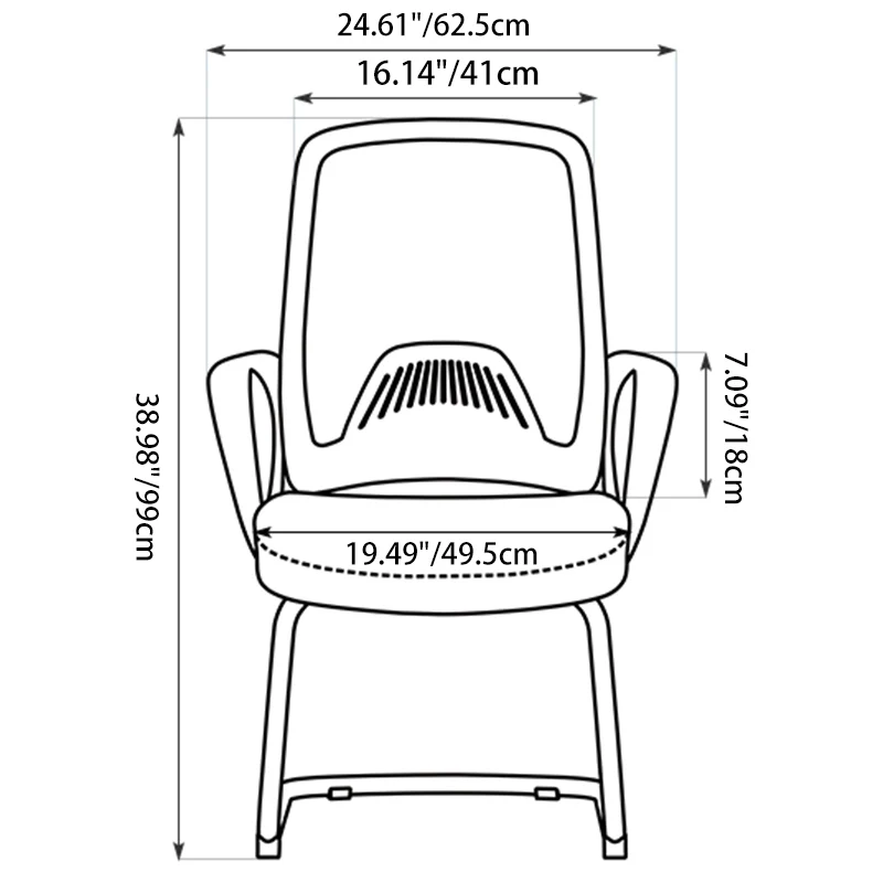 Modern Minimalist Executive Reception Chair: Breathable Mesh Gaming Chair - Ergonomic Swivel Desk Chair For Home Office