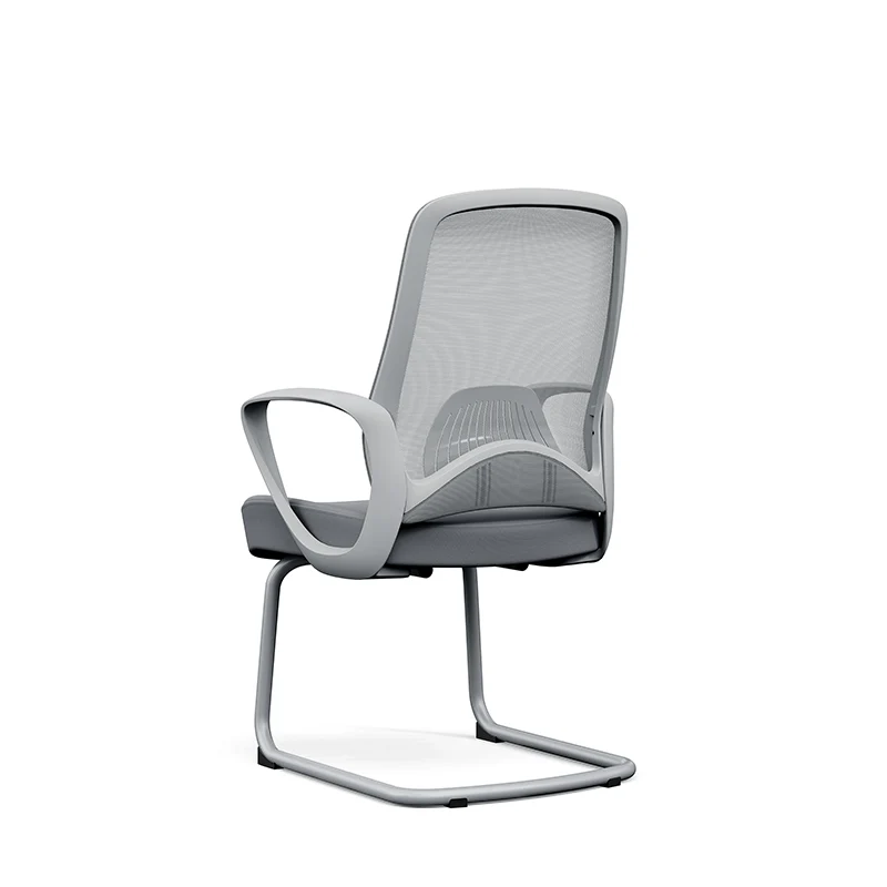 Modern Minimalist Executive Reception Chair: Breathable Mesh Gaming Chair - Ergonomic Swivel Desk Chair For Home Office