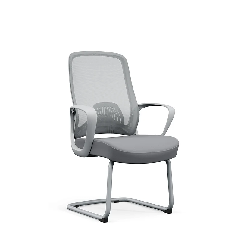 Modern Minimalist Executive Reception Chair: Breathable Mesh Gaming Chair - Ergonomic Swivel Desk Chair For Home Office
