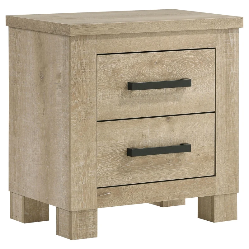 Coaster Furniture Oakglen 225102 2-drawer Nightstand Bedside Table - Weathered Oak
