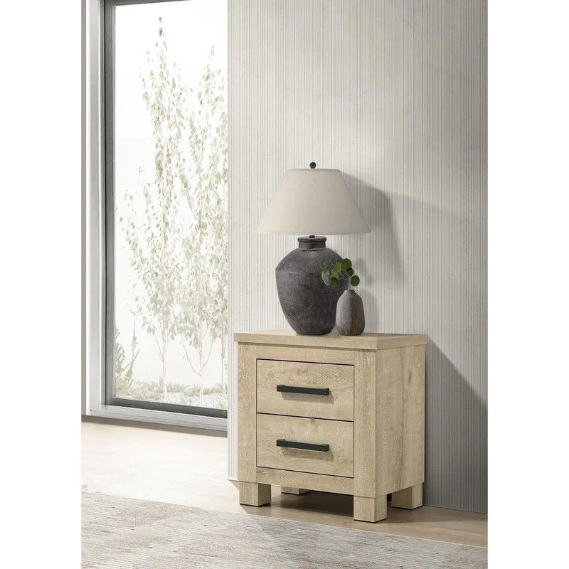 Coaster Furniture Oakglen 225102 2-drawer Nightstand Bedside Table - Weathered Oak