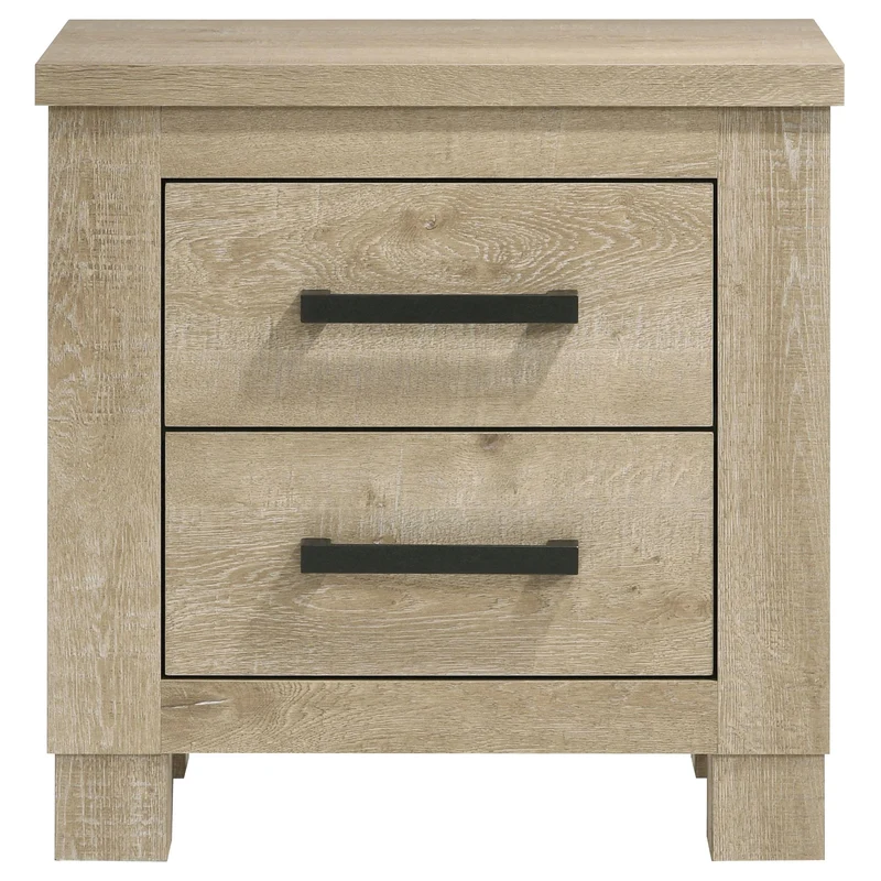 Coaster Furniture Oakglen 225102 2-drawer Nightstand Bedside Table - Weathered Oak