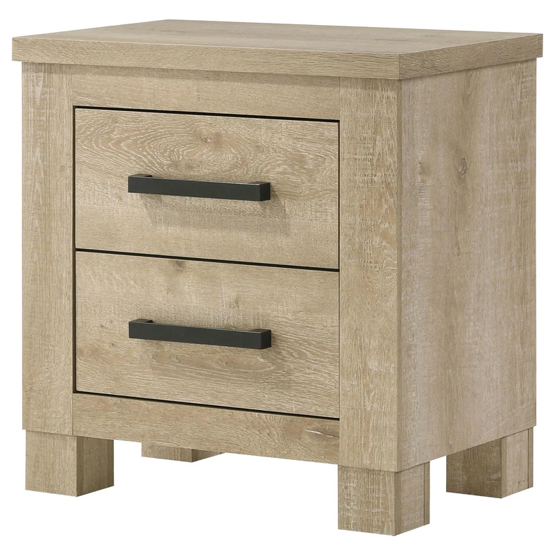 Coaster Furniture Oakglen 225102 2-drawer Nightstand Bedside Table - Weathered Oak