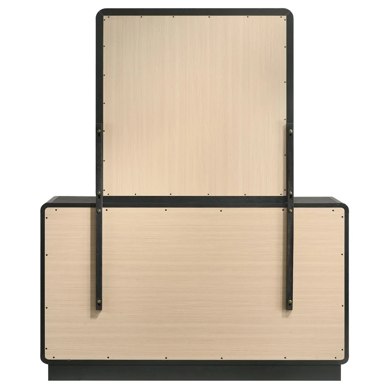 Coaster Furniture Cavelle 223663M 6-Drawer Dresser and Mirror - Black