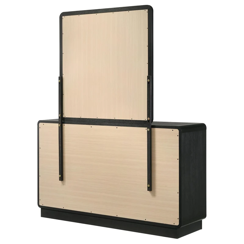 Coaster Furniture Cavelle 223663M 6-Drawer Dresser and Mirror - Black