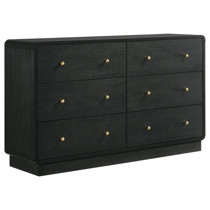 Coaster Furniture Cavelle 223663 6-Drawer Dresser Cabinet - Black