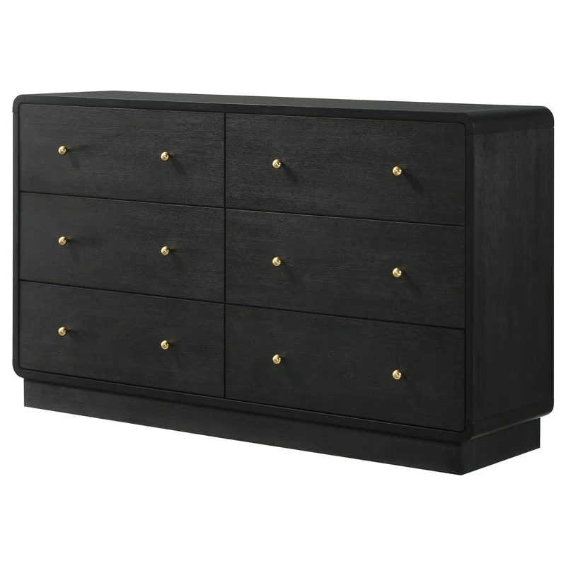 Coaster Furniture Cavelle 223663 6-Drawer Dresser Cabinet - Black