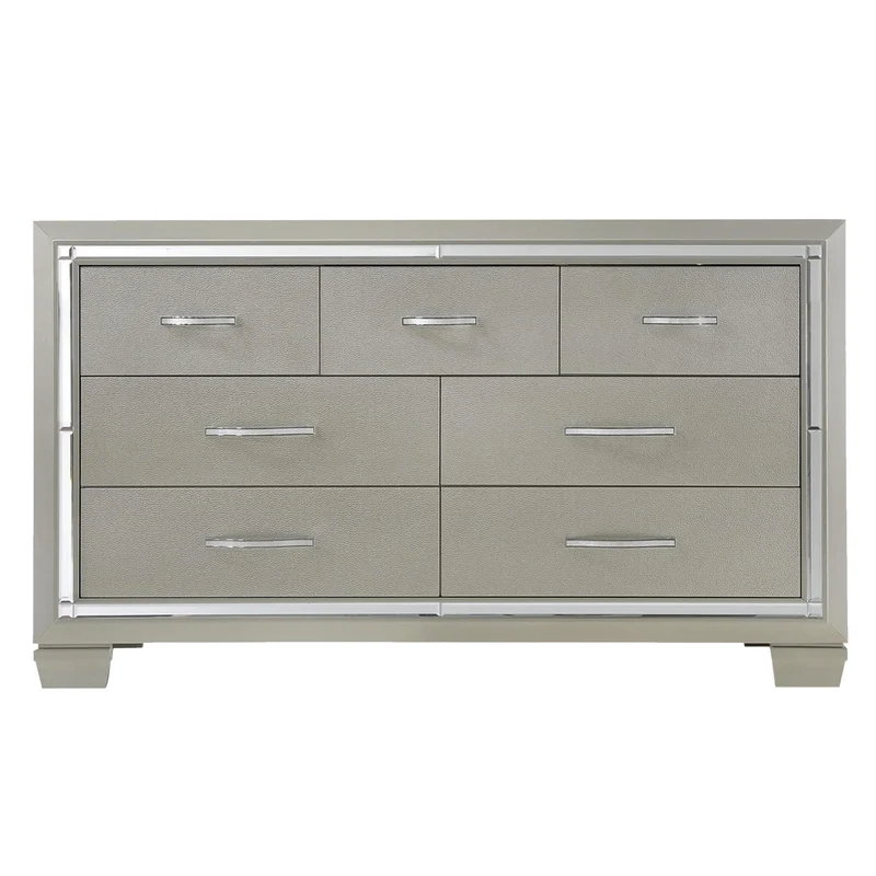 Elements International Platinum 7-Drawer Dresser LT100DR