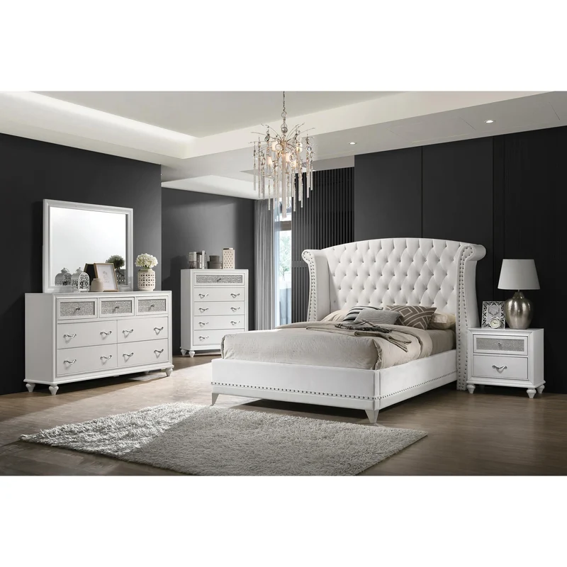 Coaster Furniture Barzini 300843KE-S5 7 pc King Platform Bedroom set