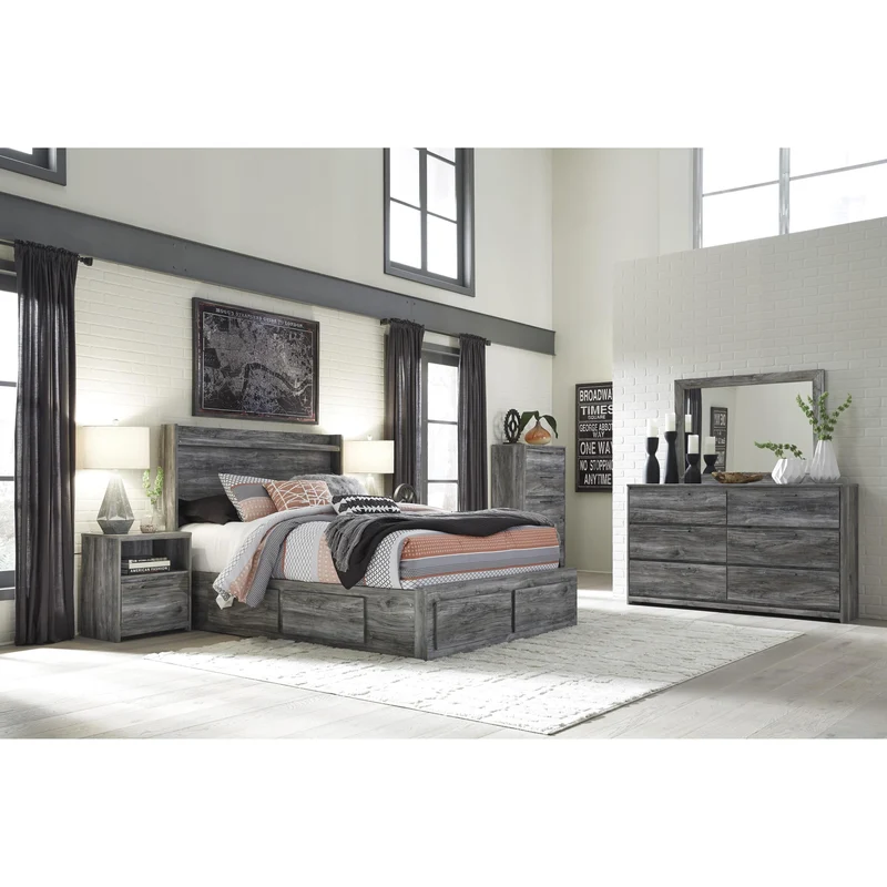Signature Design by Ashley Baystorm B221B83 7 pc King Panel Bedroom Set