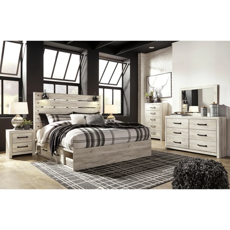 Signature Design by Ashley Cambeck B192B110 7 pc King Panel Storage Bedroom Set