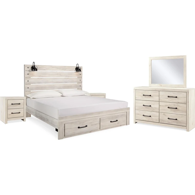 Signature Design by Ashley Cambeck B192B92 7 pc King Storage Panel Bedroom Set