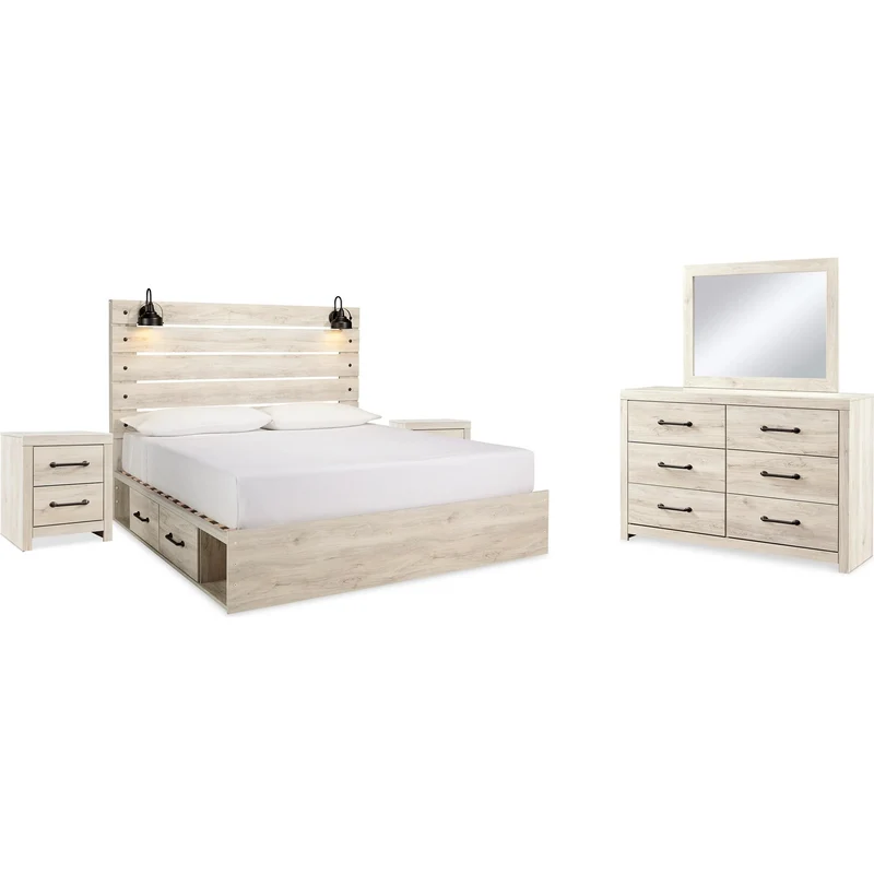 Signature Design by Ashley Cambeck B192B103 7 pc King Storage Panel Bedroom Set