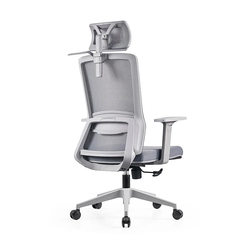 Modern Minimalist Ergonomic High-Back Desk Chair: Height-Adjustable Headrest & Coat Hook - Breathable Mesh Fabric Gaming Chair For Home Office
