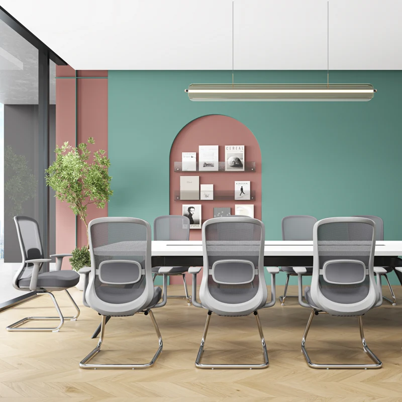 Modern Executive Breathable Mesh Office Chair - Ergonomic Support & Chrome Arch Frame Desk Chair For Home Office