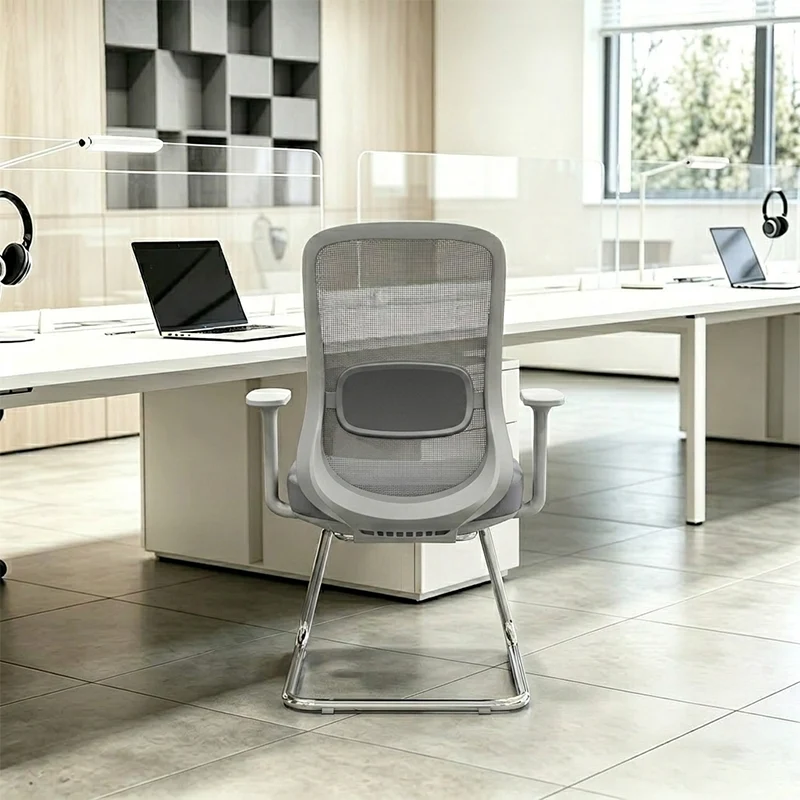 Modern Executive Breathable Mesh Office Chair - Ergonomic Support & Chrome Arch Frame Desk Chair For Home Office