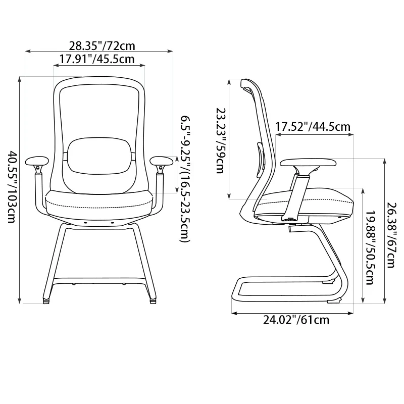 Modern Luxury Executive Desk Chair With Adjustable Lumbar Support - Breathable Mesh & Durable Black Frame Office Chair For Home Office