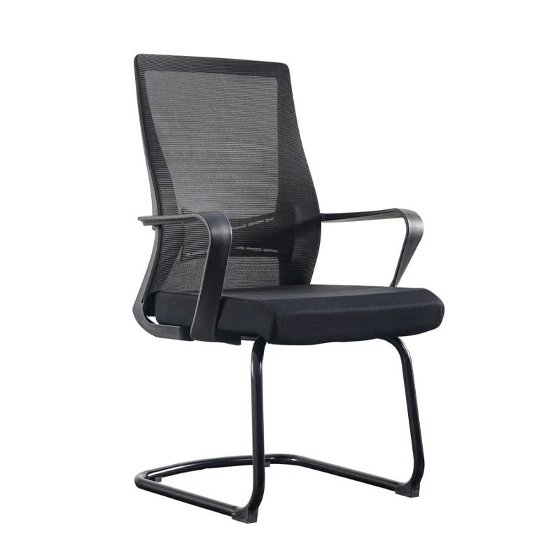 Modern Minimalist Executive Ergonomic Breathable Mesh Office Chair - Durable Matte Black Frame Desk Chair For Home Office