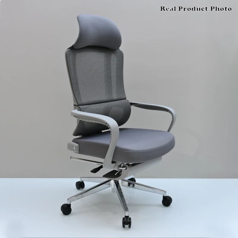 Modern Ergonomic Reclining Office Chair With Footrest - Luxury High Back 150° Recline Function Desk Chair For Home Office