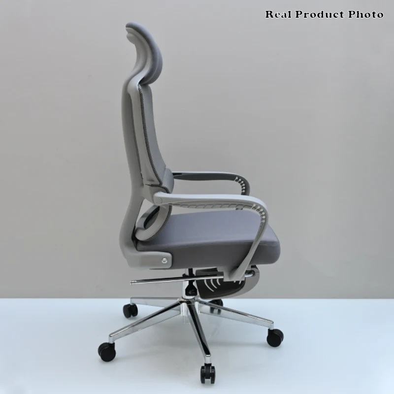 Modern Ergonomic Reclining Office Chair With Footrest - Luxury High Back 150° Recline Function Desk Chair For Home Office