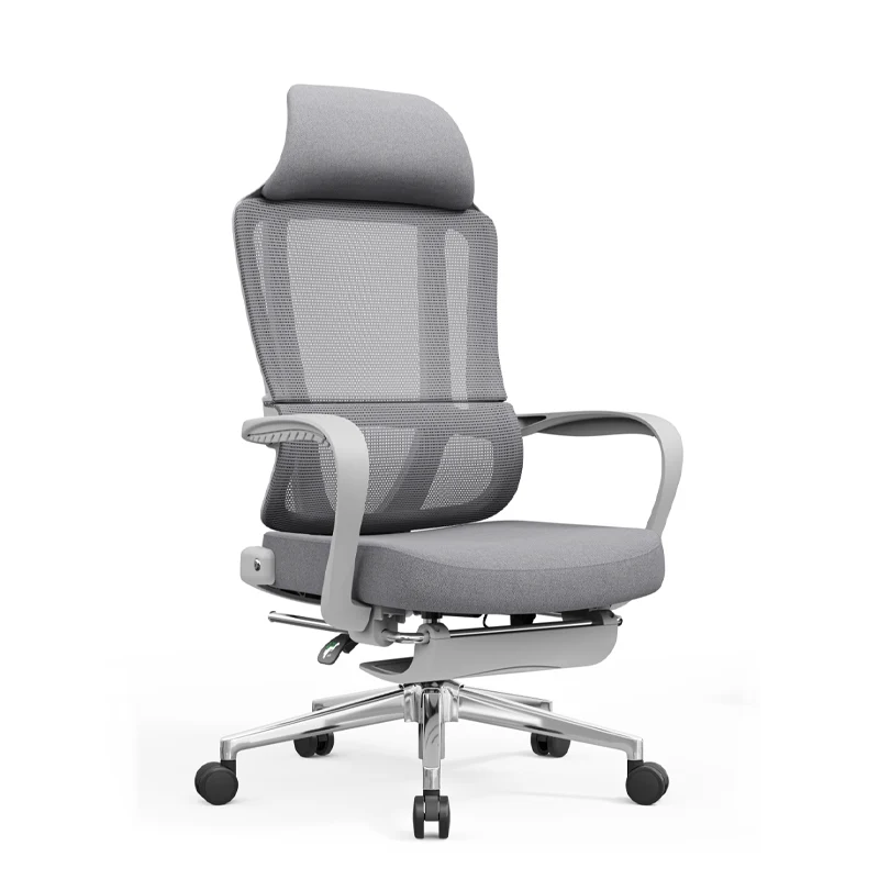 Modern Ergonomic Reclining Office Chair With Footrest - Luxury High Back 150° Recline Function Desk Chair For Home Office