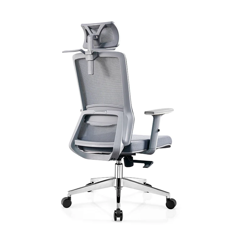 Modern Minimalist High-Back Mesh Desk Chair: Adjustable Headrest With Coat Rack - Ergonomic Swivel Gaming Chair For Home Office