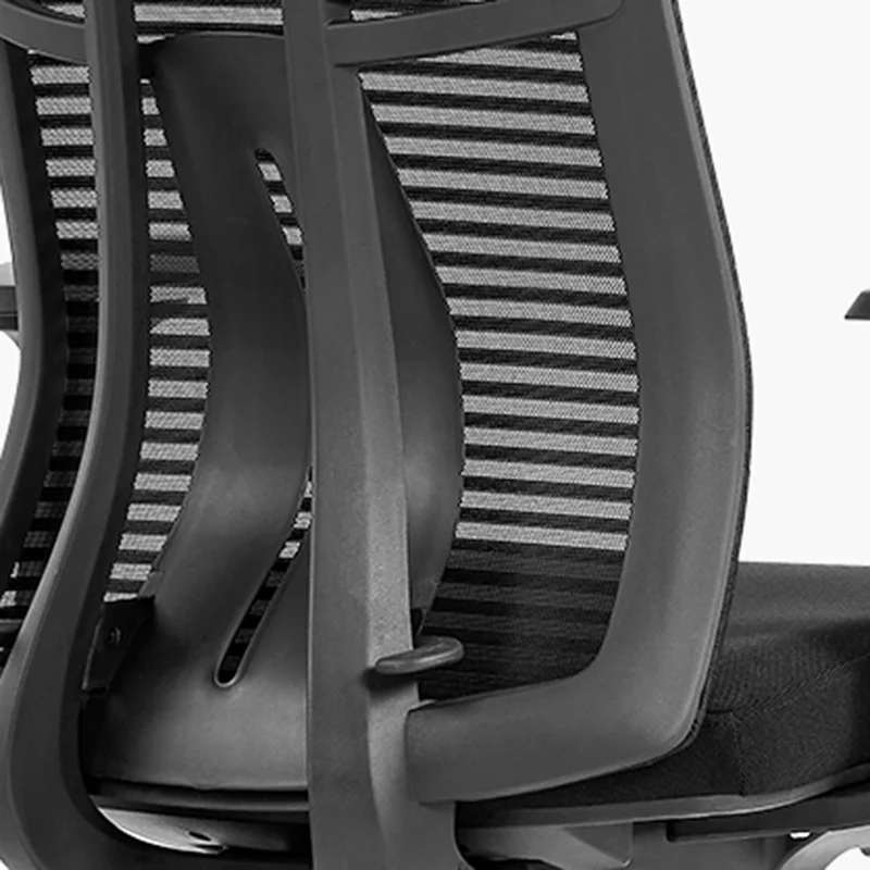 Modern Minimalist High-Back Mesh Desk Chair: Aluminum Alloy Square-Conical Base - Ergonomic Swivel Gaming Chair For Home Office