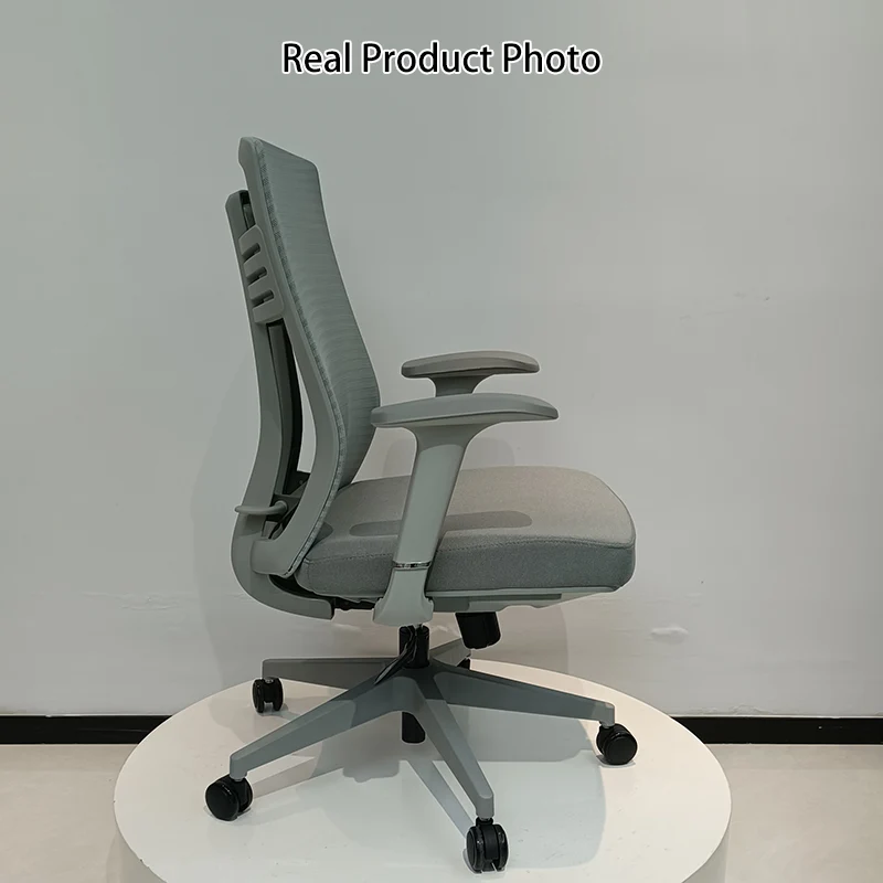 Modern Ergonomic Mid-Back Desk Chair: Breathable Mesh & Lumbar Support - Minimalist Gaming Chair For Home Office