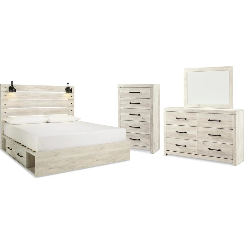 Signature Design by Ashley Cambeck B192B66 6 pc King Storage Panel Bedroom Set