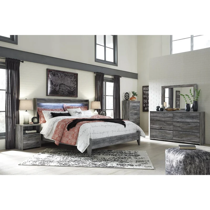 Signature Design by Ashley Baystorm B221B53 8 pc King Panel Bedroom Set