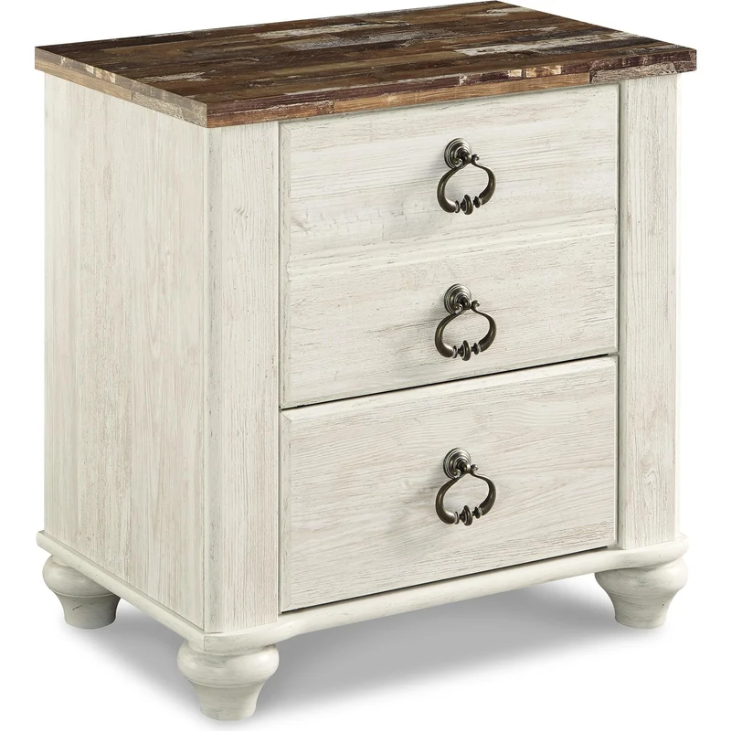 Signature Design by Ashley Willowton B267B58 8 pc Queen Sleigh Bedroom Set