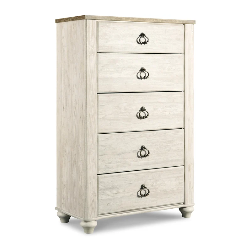 Signature Design by Ashley Willowton B267B56 8 pc Queen Sleigh Bedroom Set