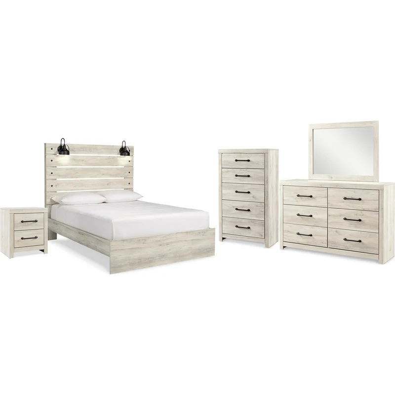 Signature Design by Ashley Cambeck B192B97 7 pc Queen Panel Bedroom Set