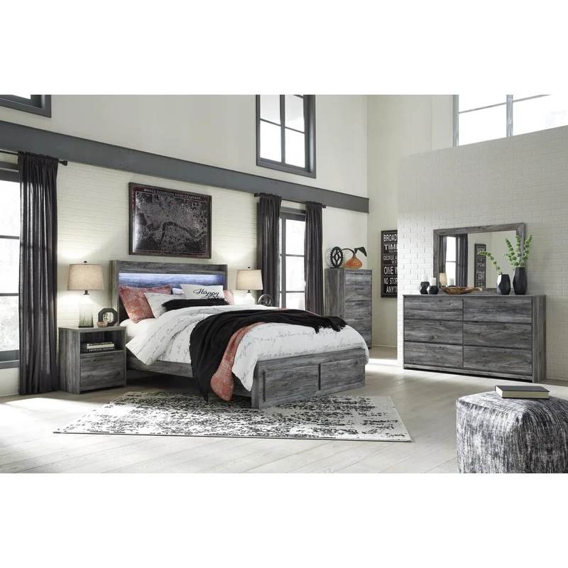 Signature Design by Ashley Baystorm B221B57 9 pc Queen Panel Bedroom Set