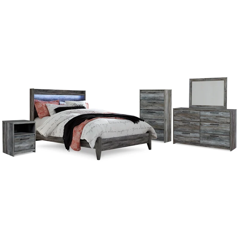 Signature Design by Ashley Baystorm B221B56 6 pc Queen Panel Bedroom Set