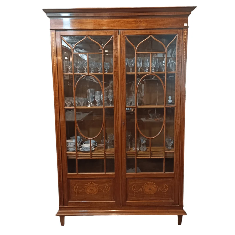 Large Edwardian English Bookcase