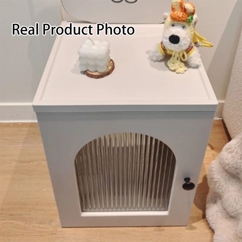 Modern Minimalist Eco-Friendly Vacuum-Formed Panel Fluted Glass Cartoon Bear Rectangular Kids Magnetic USB Charging Sensor Light Nightstand 1-Cabinet For Bedroom