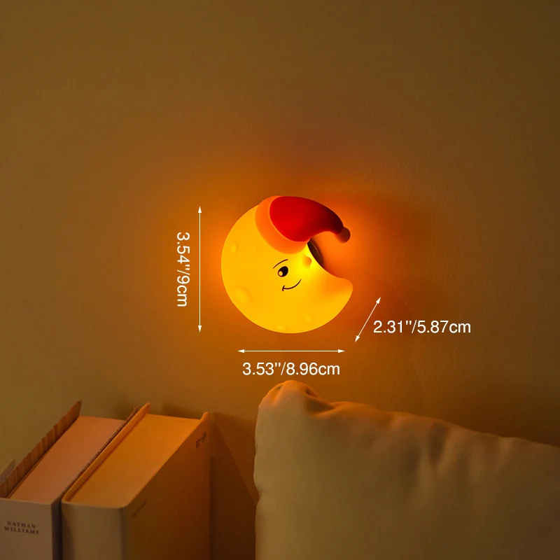 Contemporary Creative Silicone ABS Star Moon Cloud Kids USB Charging LED Table Lamp Night Light With Magnetic Design For Bedroom
