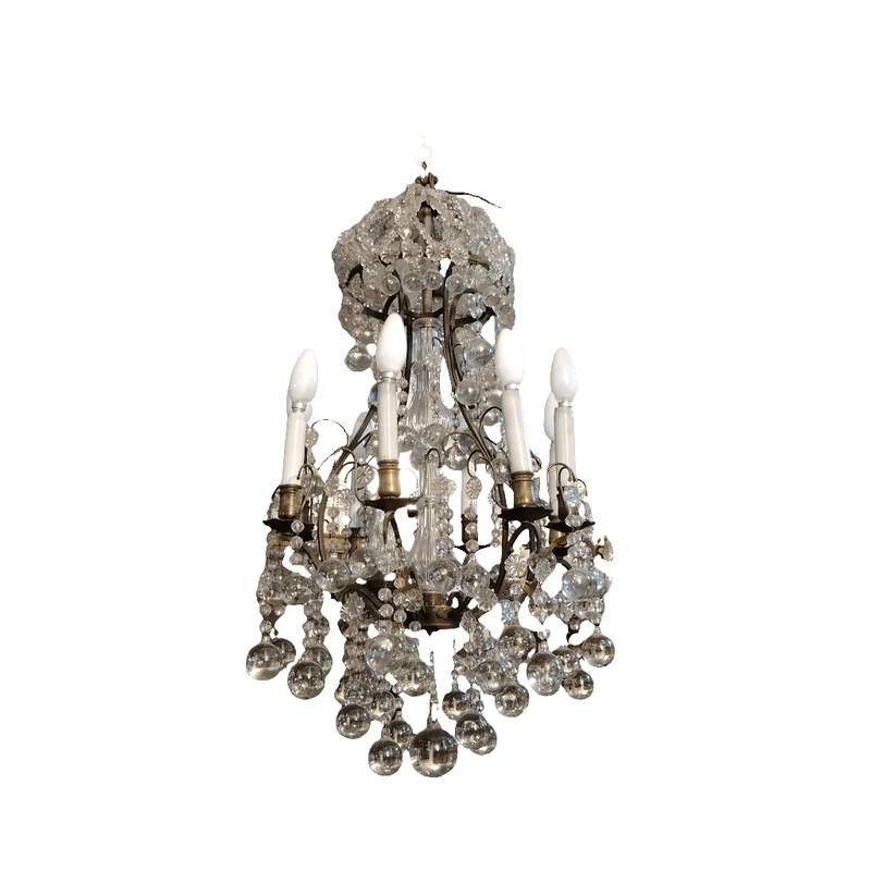 Bronze lamp with round tears