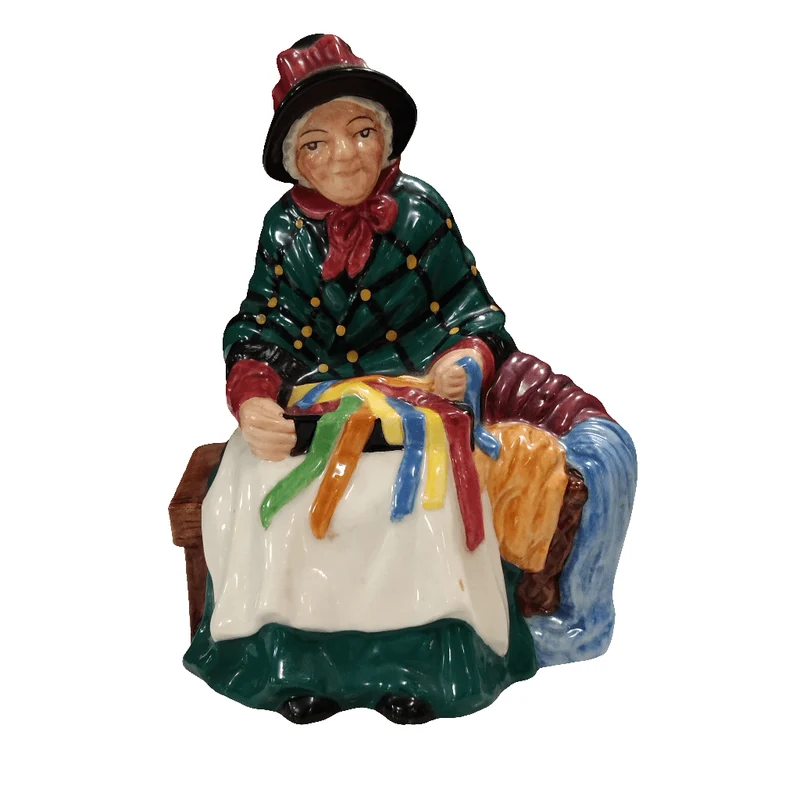 Royal Doulton 'Silks and Ribbons' porcelain figurine, 2005 miniature edition