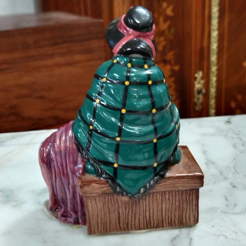 Royal Doulton 'Silks and Ribbons' porcelain figurine, 2005 miniature edition