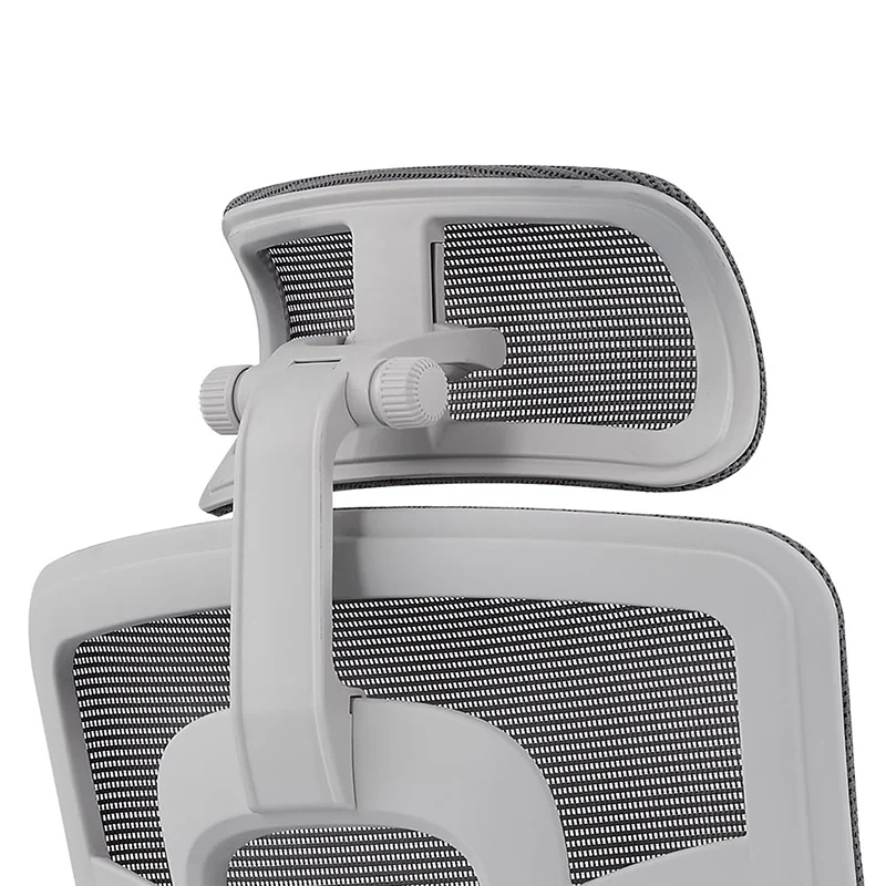 Modern Grey High Back Ergonomic Mesh Executive Office Chair - 3D Armrests Adjustable Headrest Desk Chair For Home Office