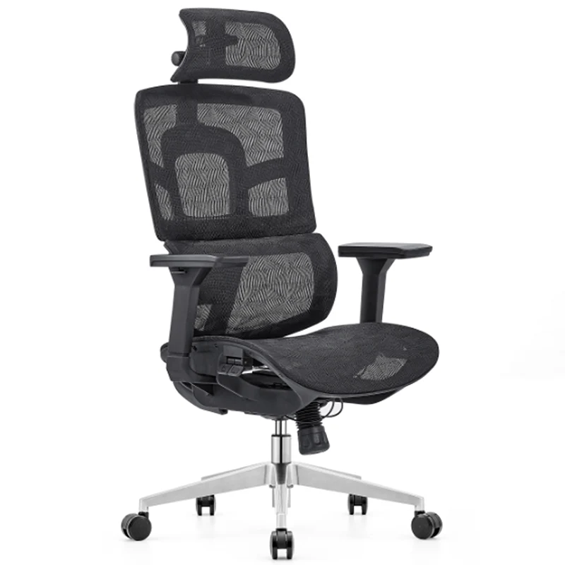 Modern Minimalist High Back Premium Ergonomic Office Chair - 3D Headrest Adjustable Lumbar Support Desk Chair For Home Office