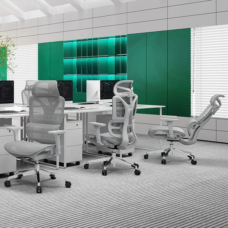 Modern Breathable Ergonomic High Back Durable Mesh Desk Chair - Adjustable Lumbar Support 3D Armrests Office Chair For Home Office