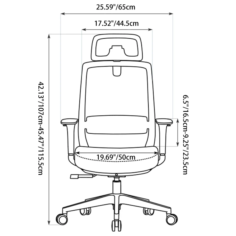 Modern Minimalist Ergonomic Desk Chair - High-Back Mesh Gaming Chair: Adjustable Headrest And Armrest For Home Office