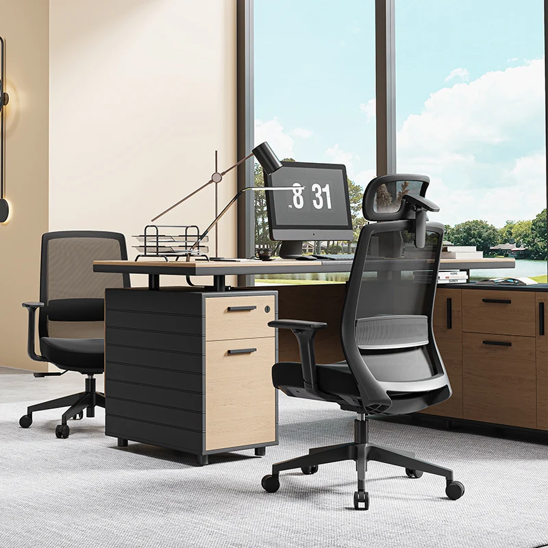 Modern Minimalist Ergonomic Desk Chair - High-Back Mesh Gaming Chair: Adjustable Headrest And Armrest For Home Office