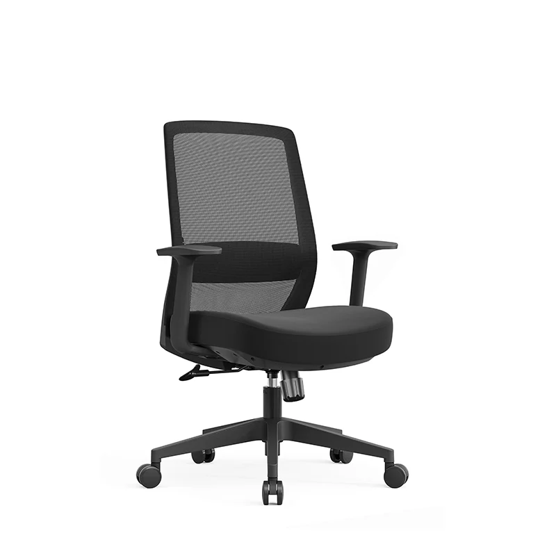 Modern Minimalist Mid-Back Ergonomic Desk Chair - Breathable Mesh Gaming Chair: Adjustable Lumbar Support Swivel Chair For Home Office