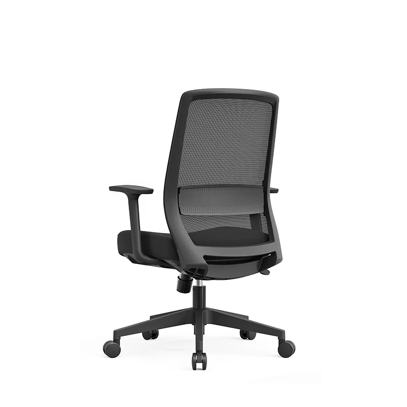 Modern Minimalist Mid-Back Ergonomic Desk Chair - Breathable Mesh Gaming Chair: Adjustable Lumbar Support Swivel Chair For Home Office